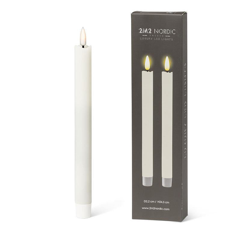 LUXLITE Real Wax LED Taper Candles