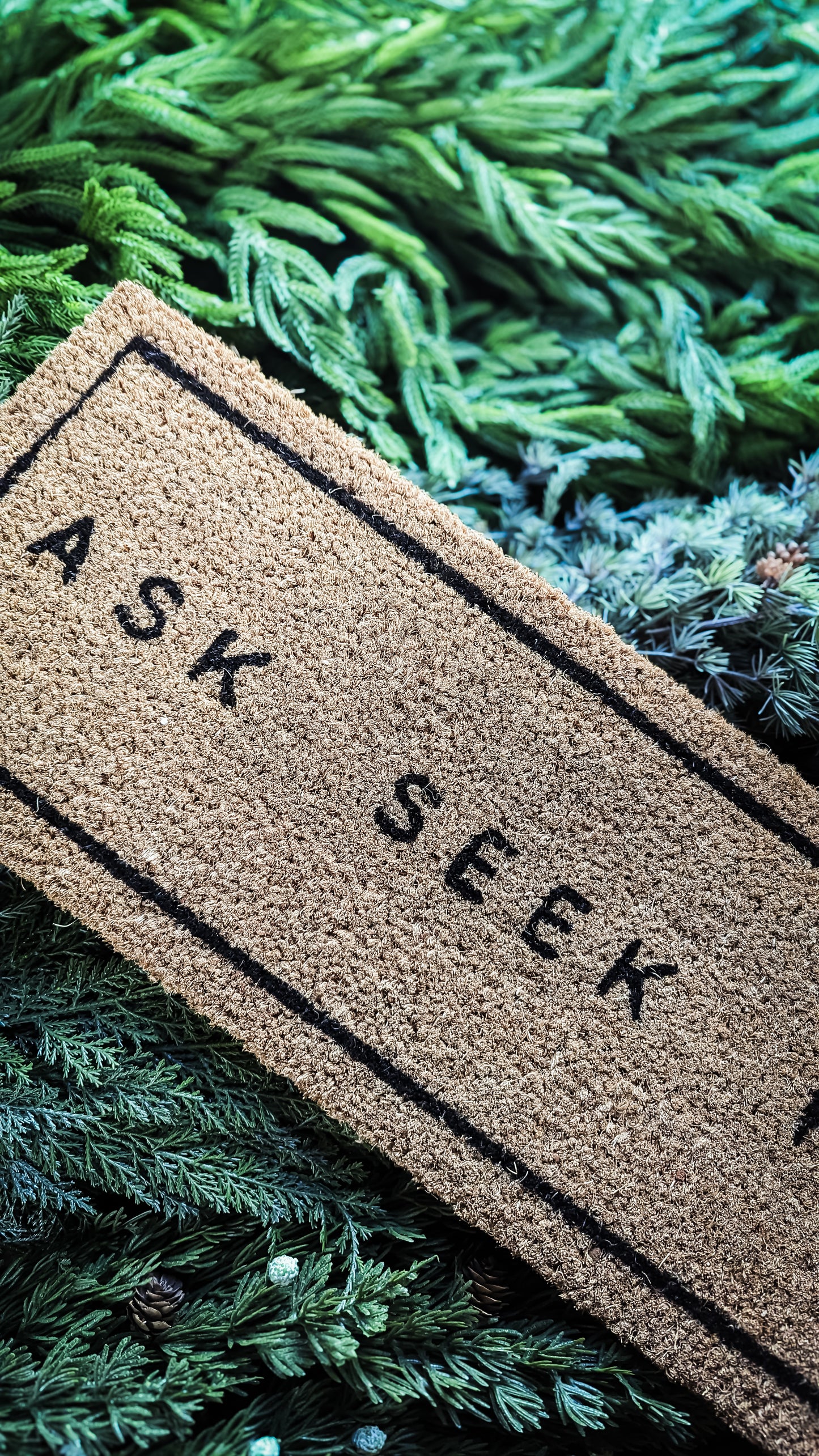 Ask Seek Knock Doormat