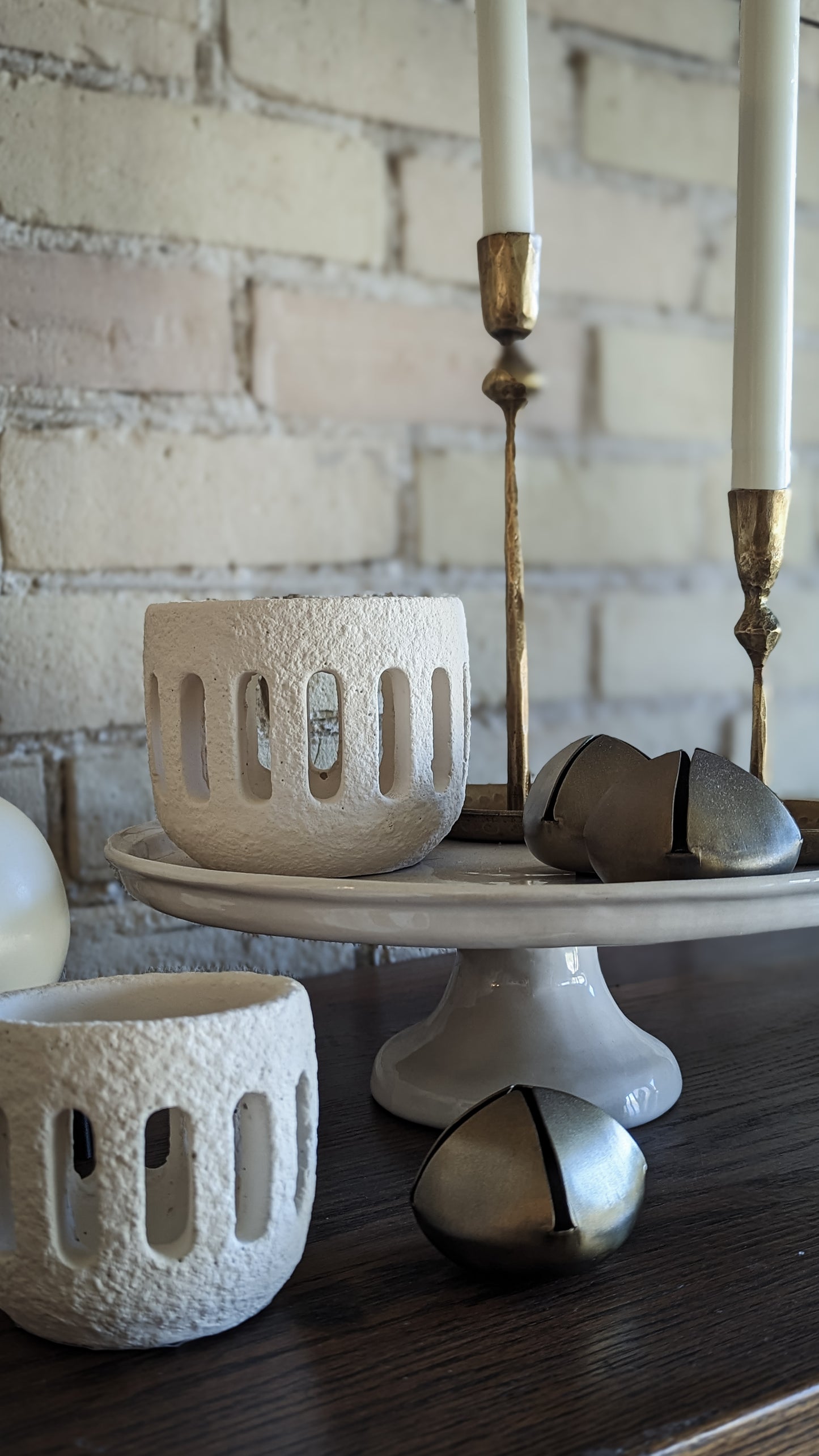 Cement Candle Holder