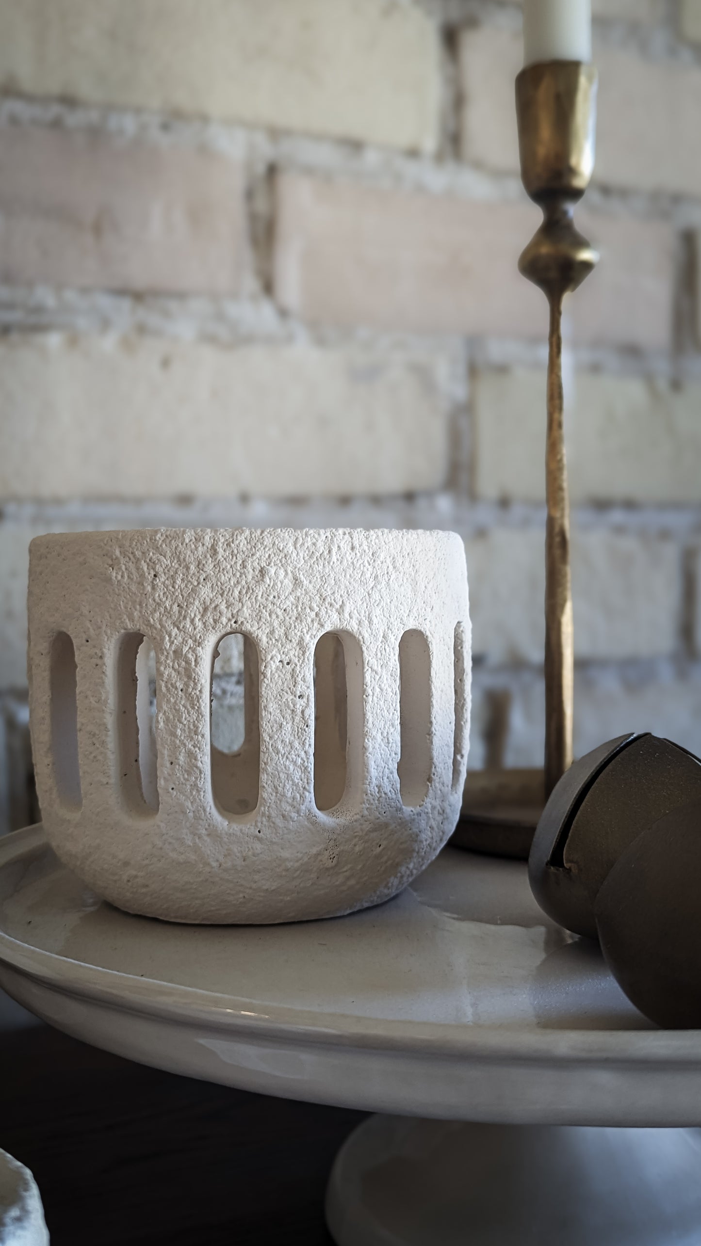 Cement Candle Holder