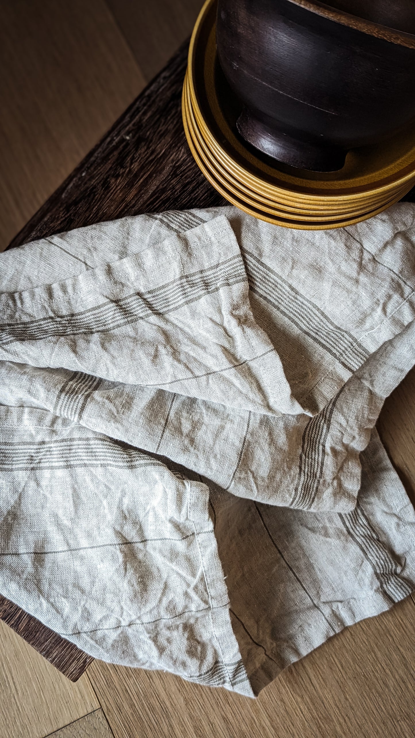 Maison Linen Tea Towel - Shadow