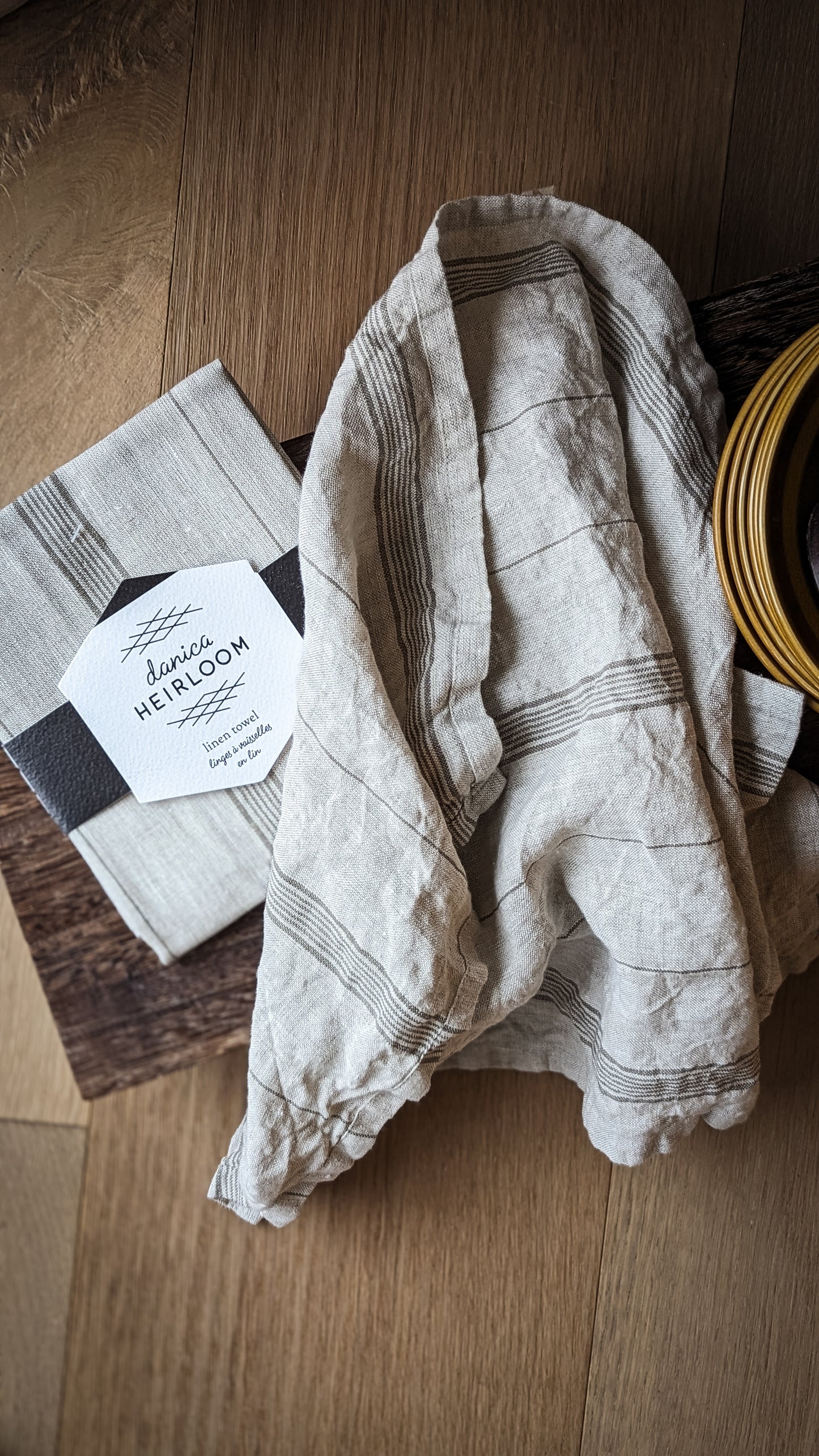 Maison Linen Tea Towel - Shadow