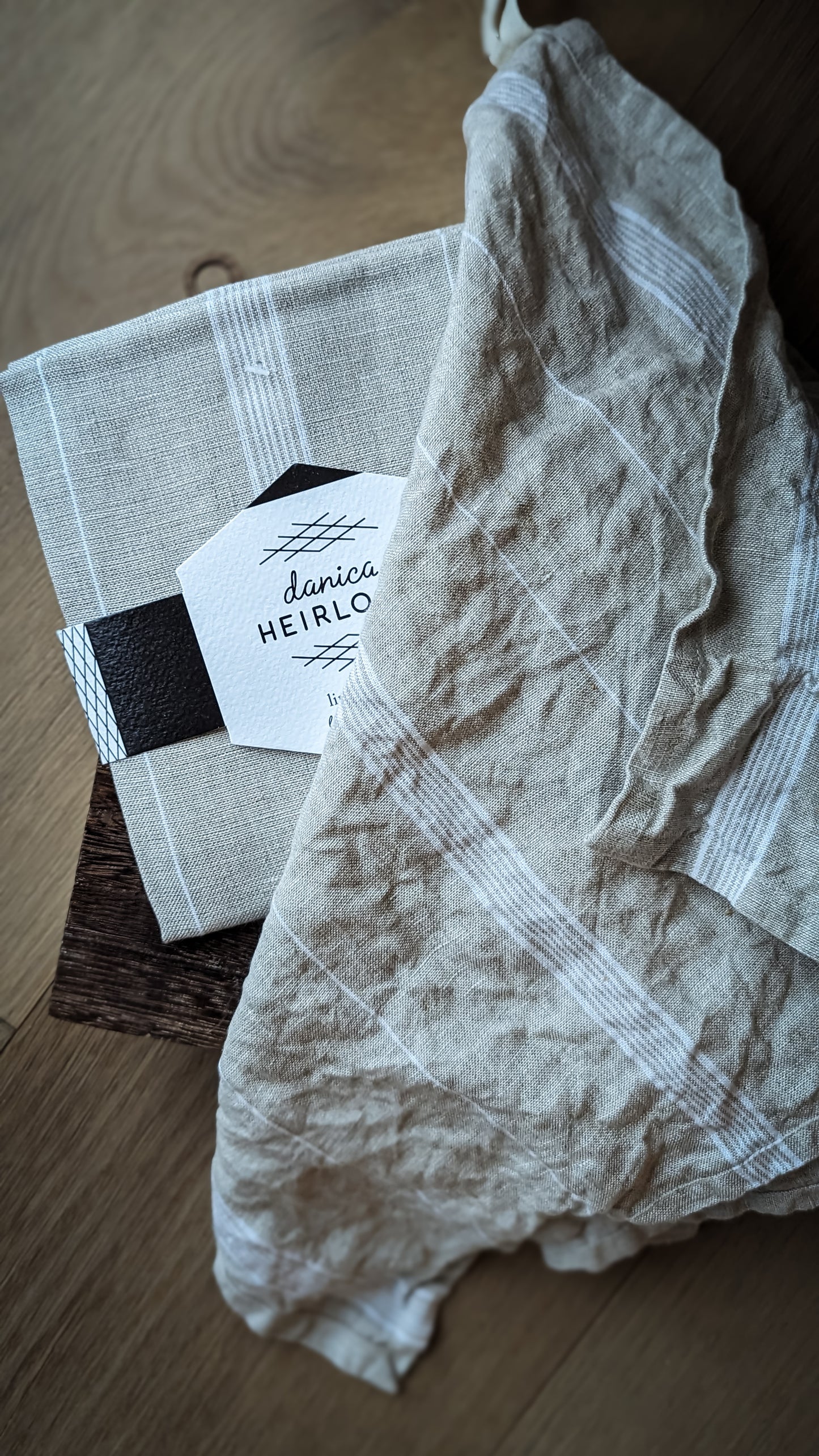 Maison Linen Tea Towel - White