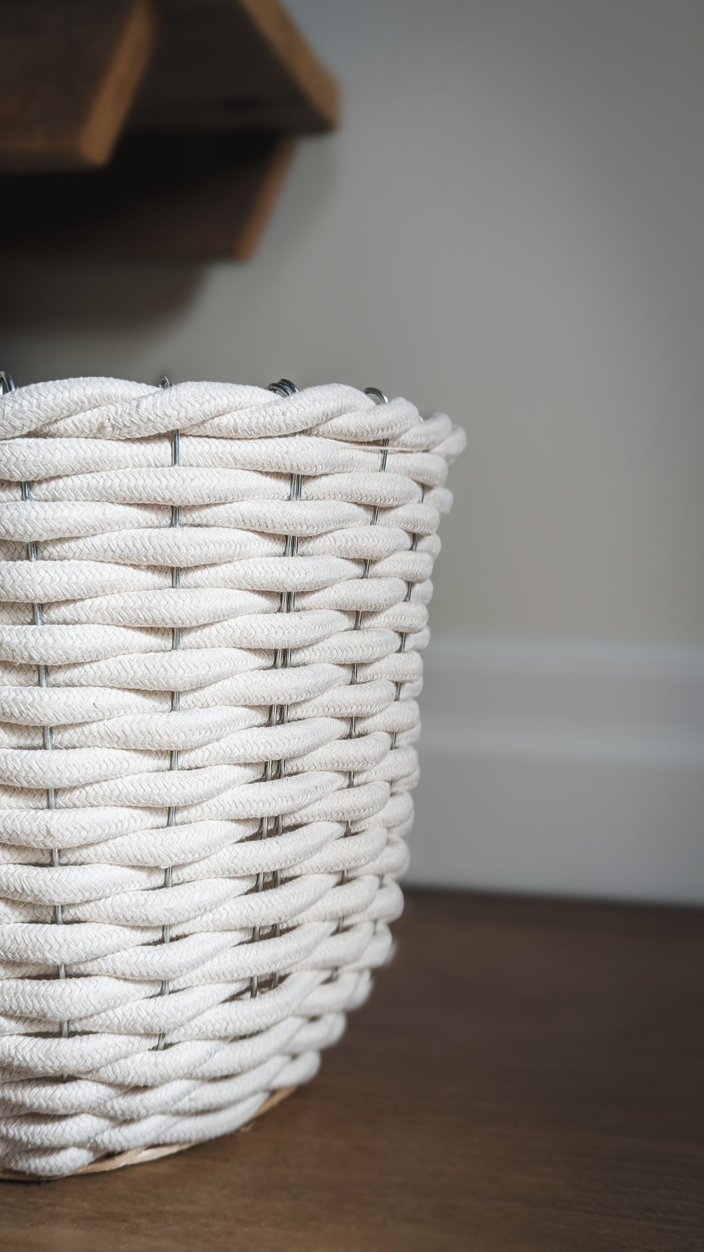 White Rope Baskets