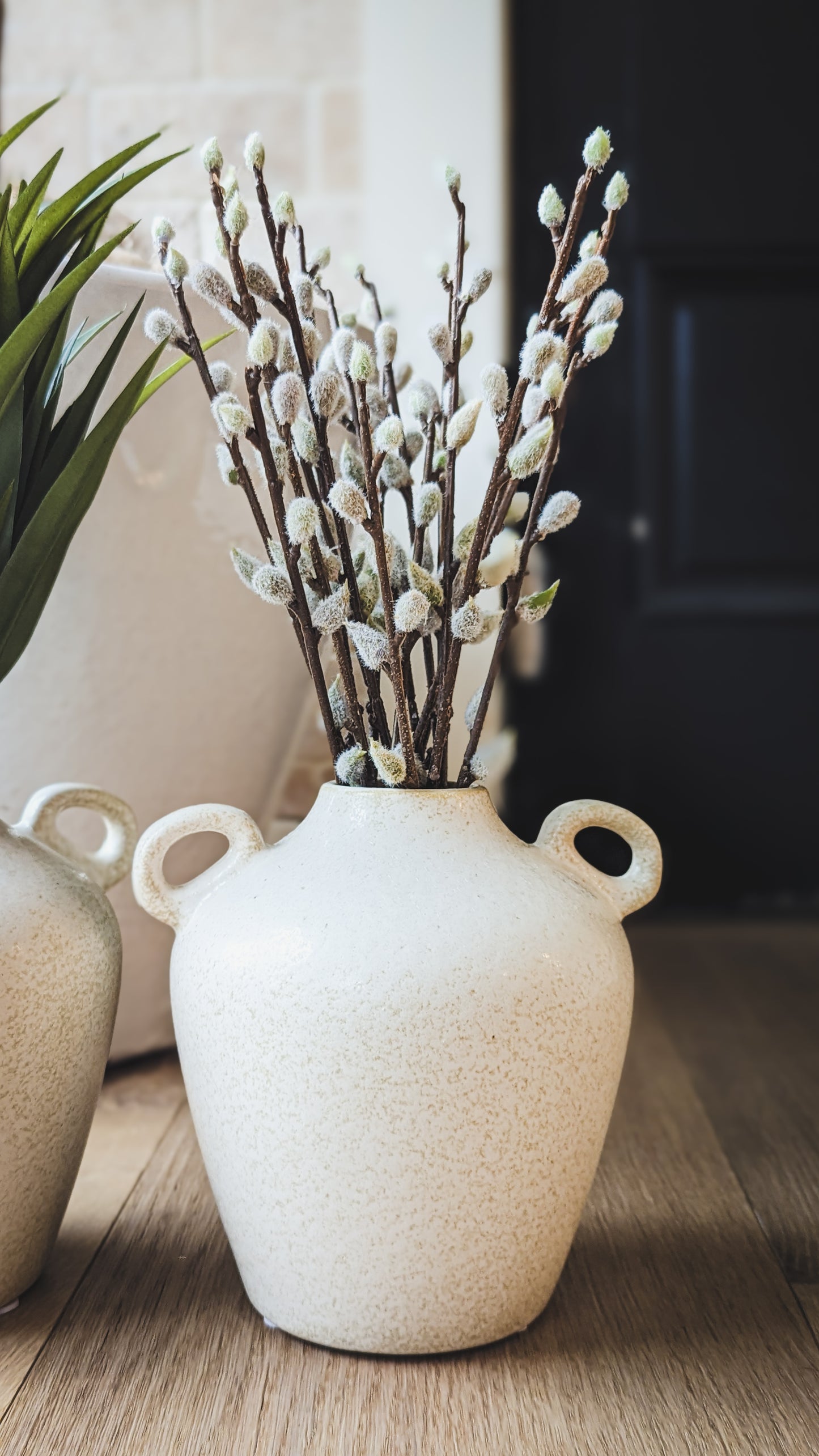 Antique White Ceramic Vase