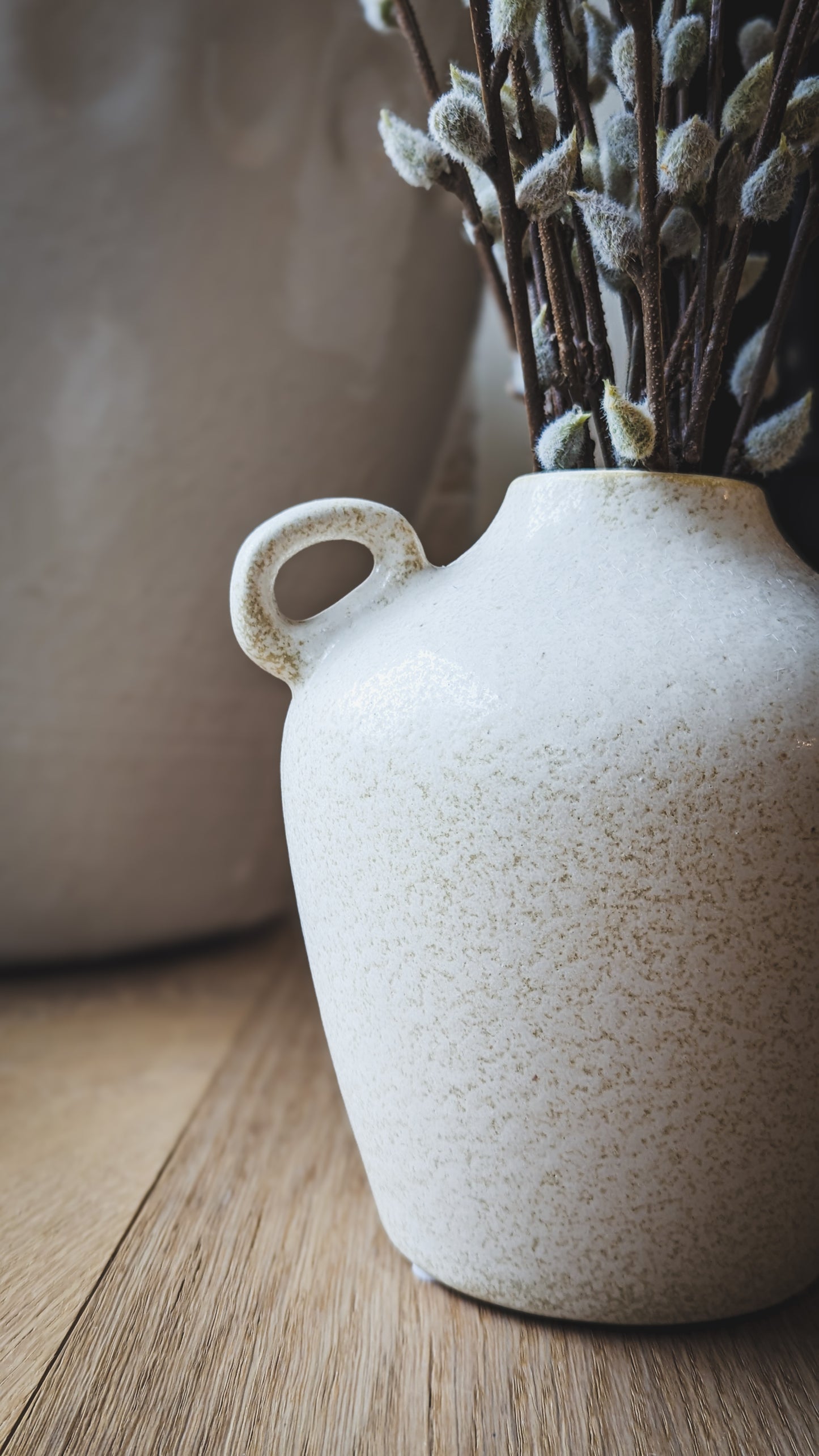 Antique White Ceramic Vase