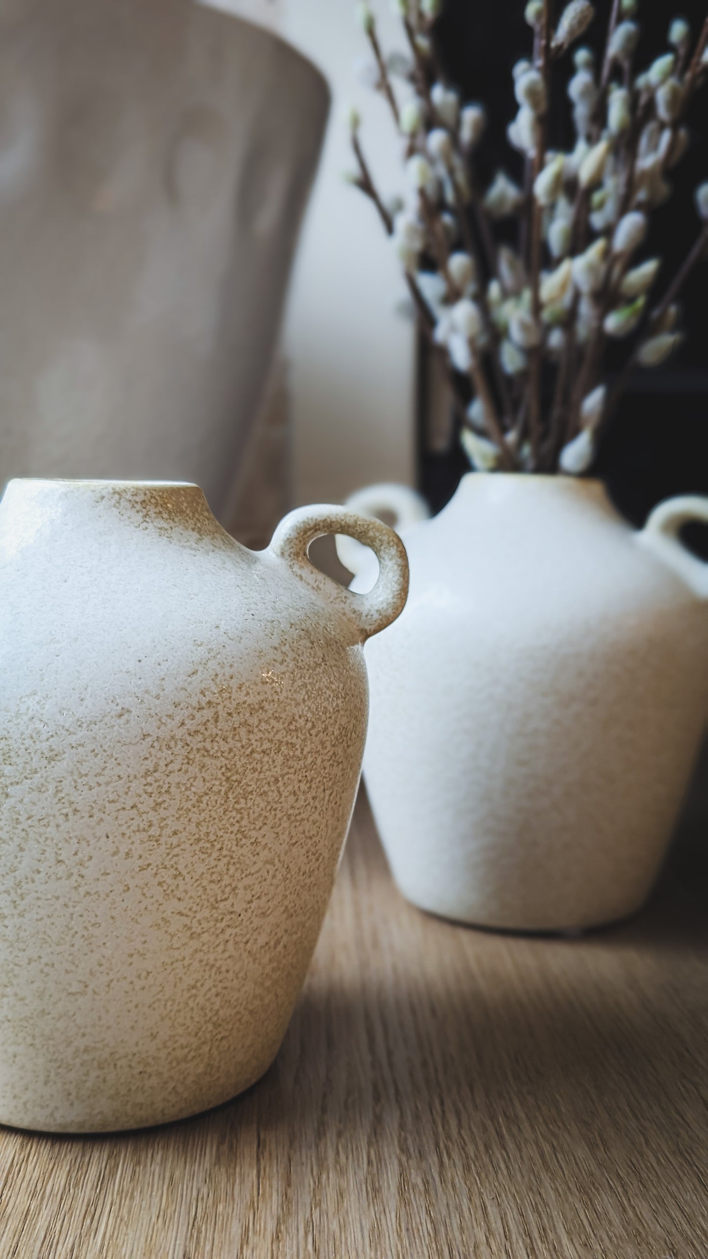 Antique White Ceramic Vase