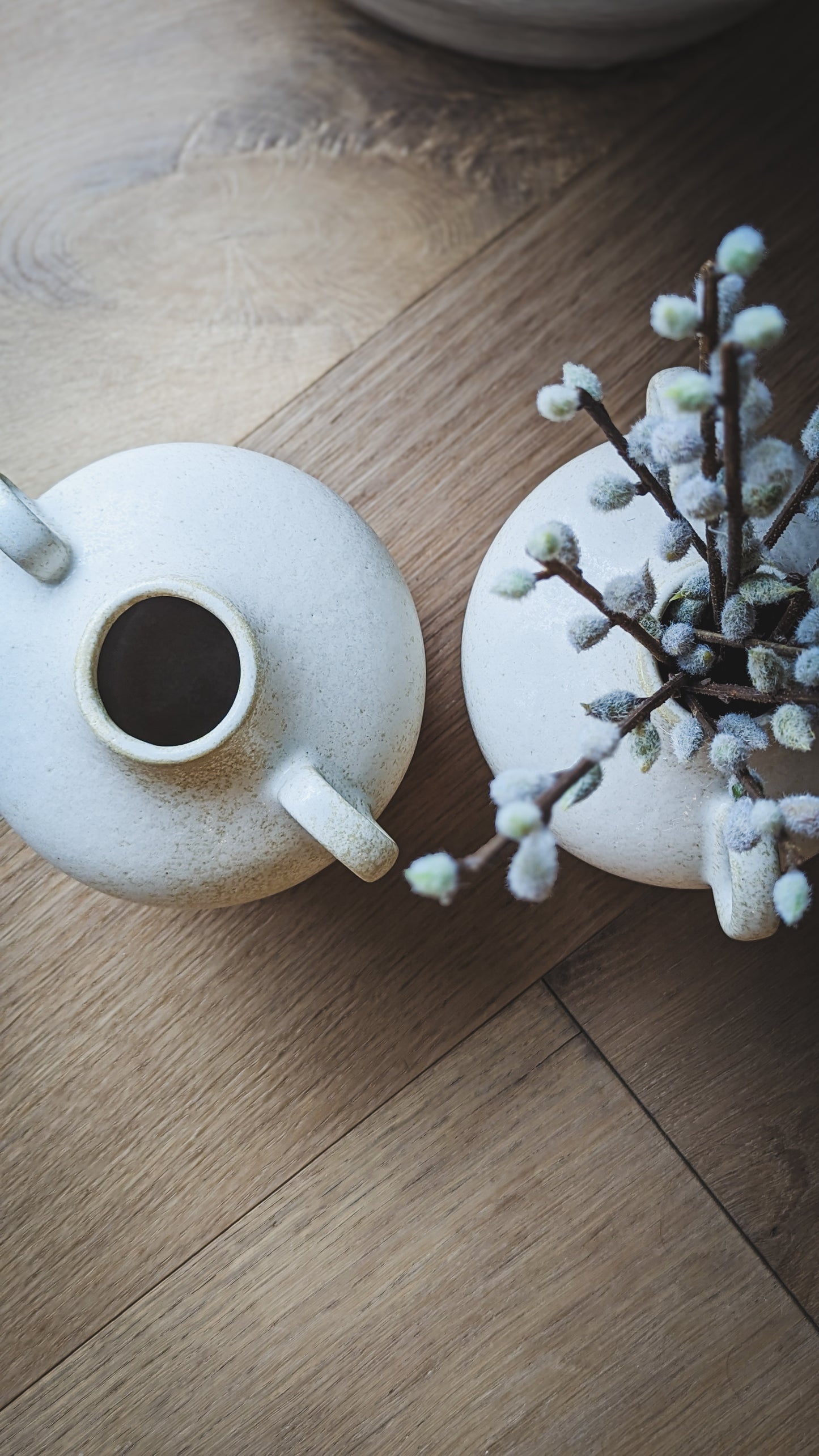 Antique White Ceramic Vase