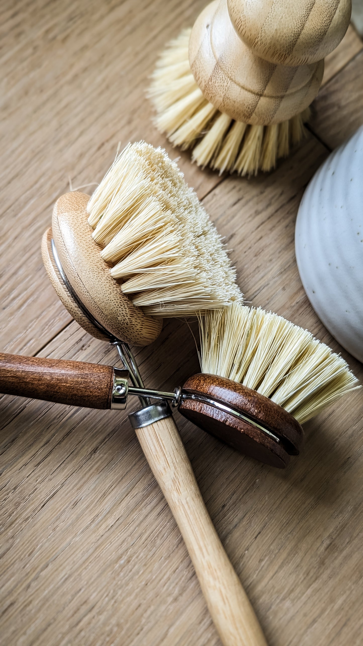 Beech Wood Long Handle Dish Brush