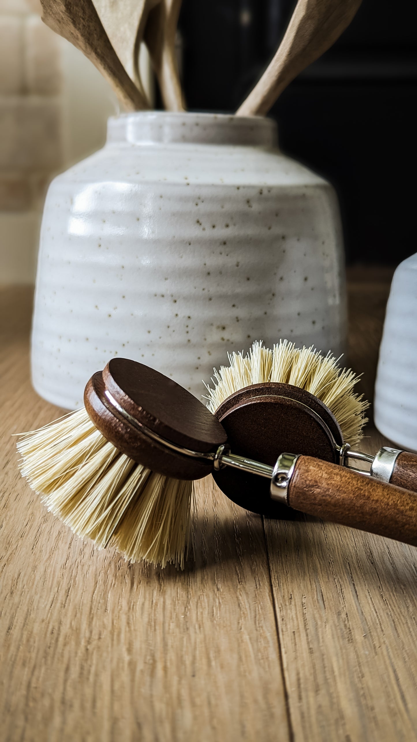 Beech Wood Long Handle Dish Brush