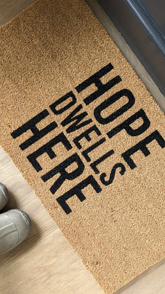 Outdoor Welcome Mat "Hope"