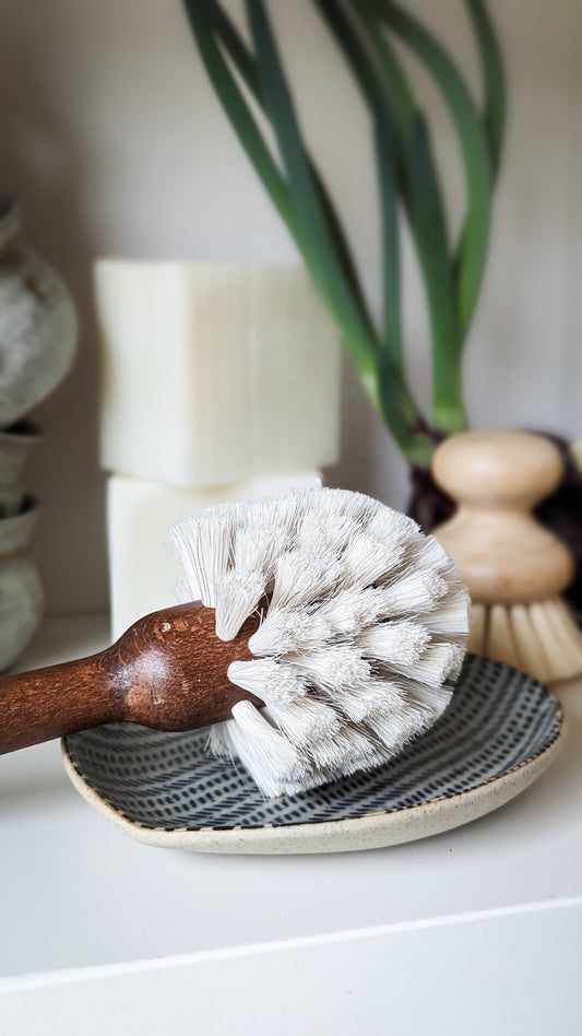 Beech Wood + Horse Hair Dish Brush