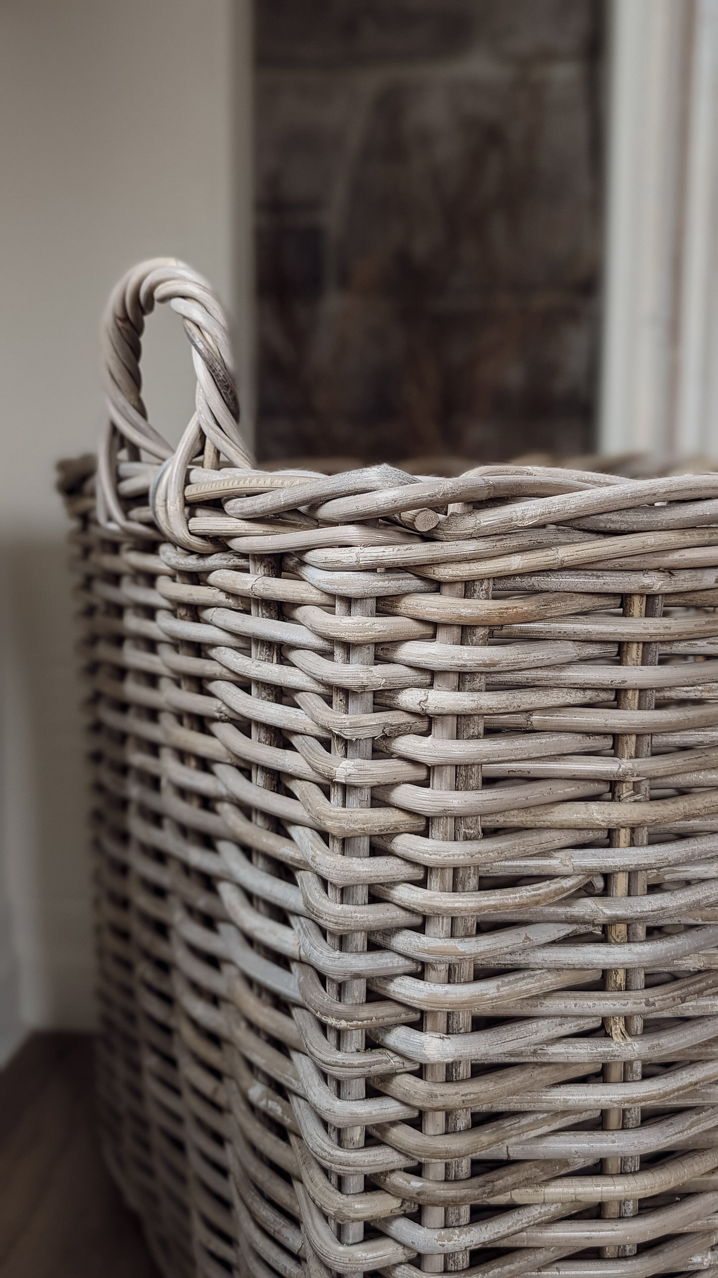 Natural Wicker Rattan Square Baskets