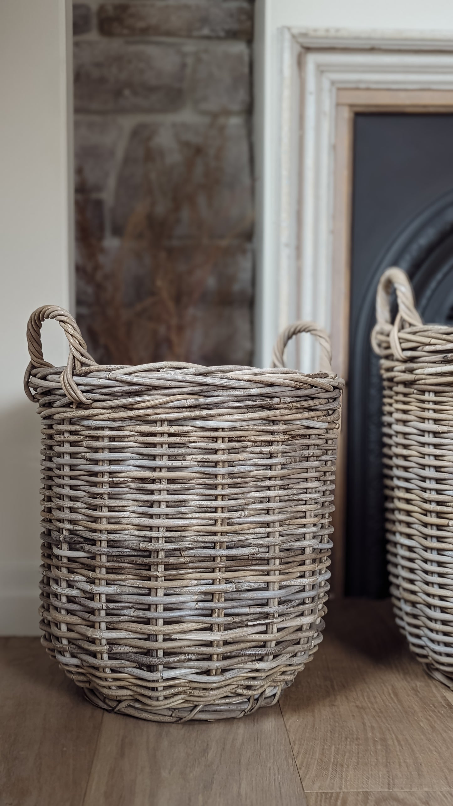 Wicker Rattan Round Baskets