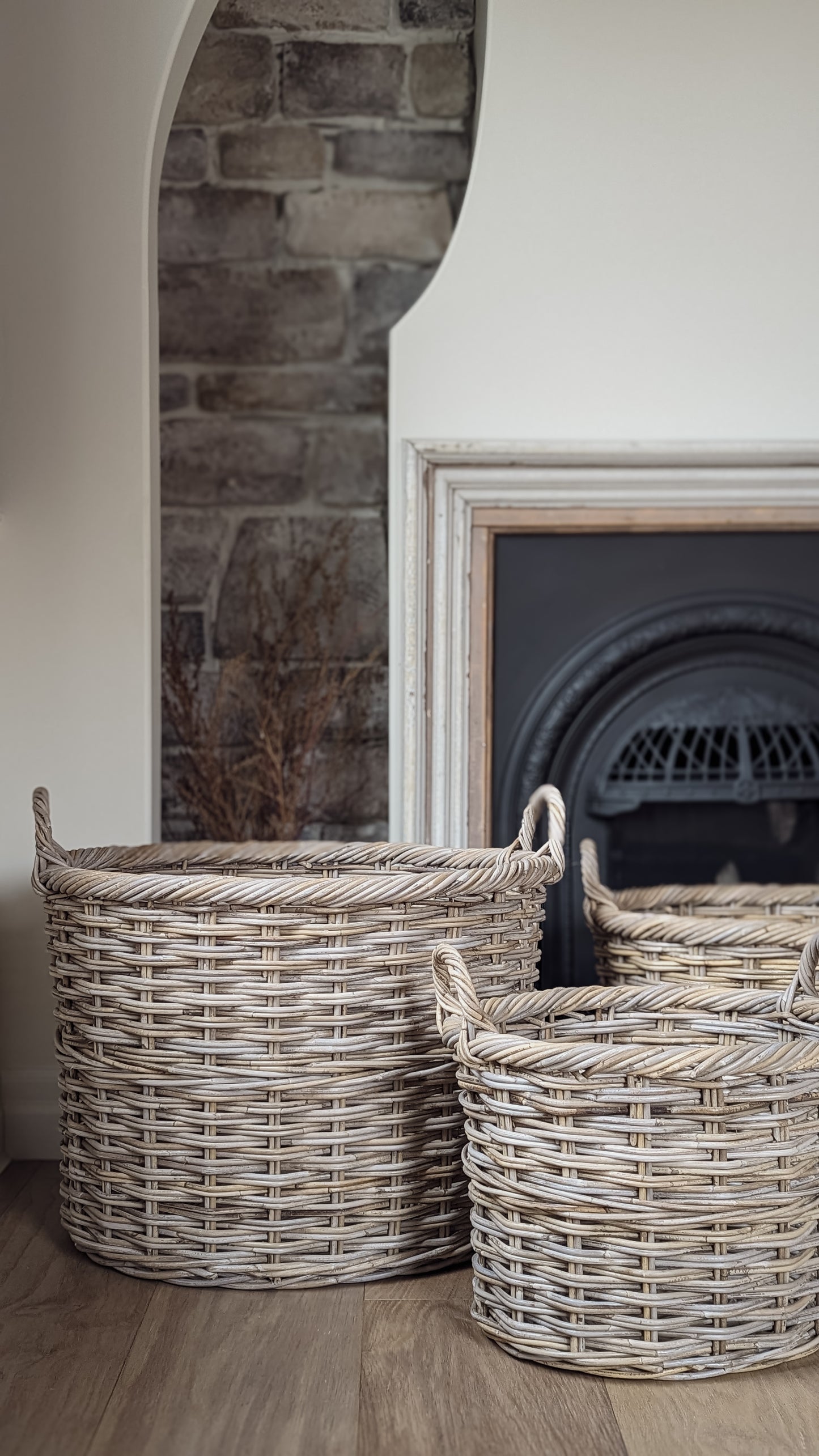 Wicker Rattan Oval Baskets