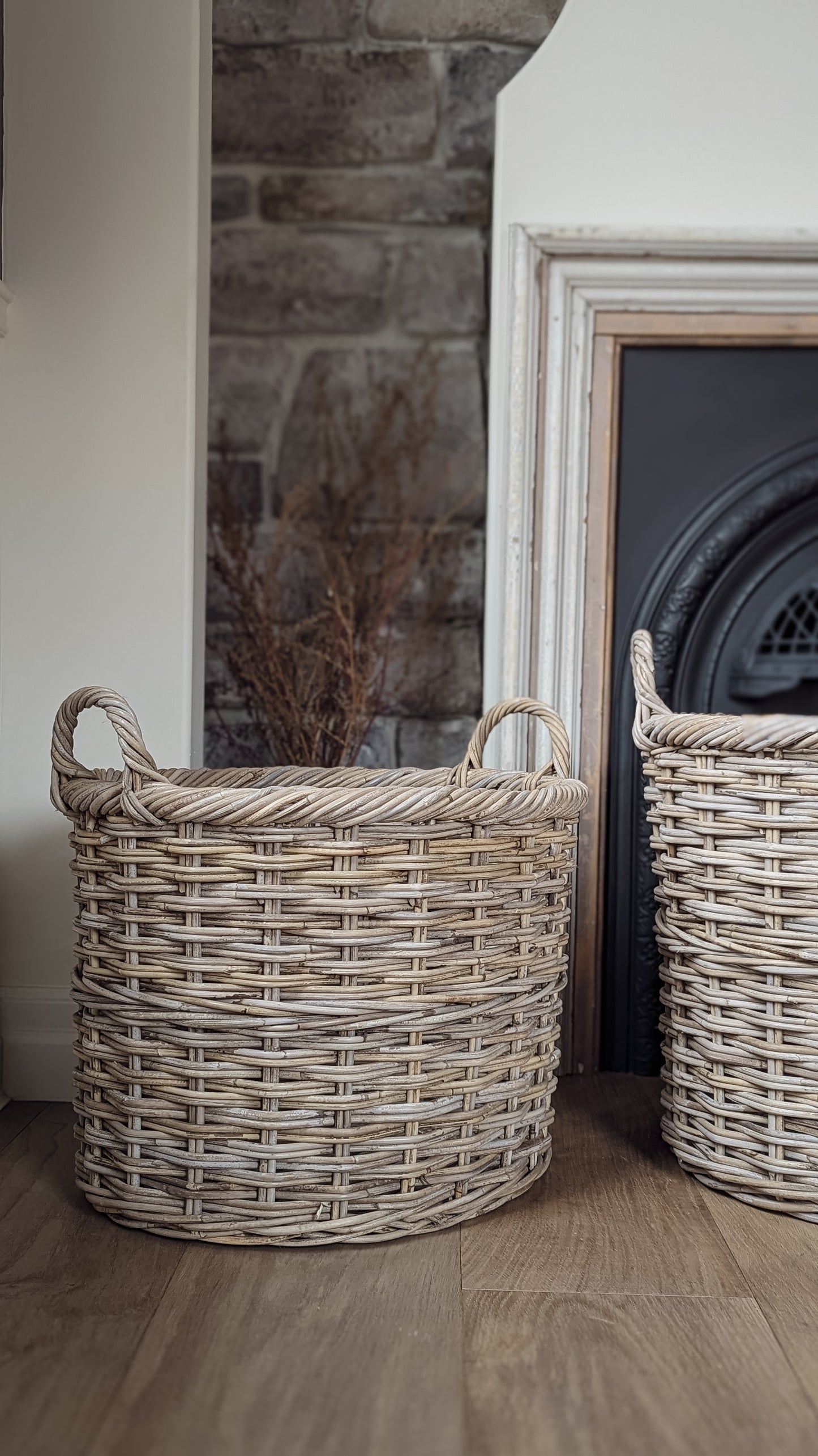 Wicker Rattan Oval Baskets