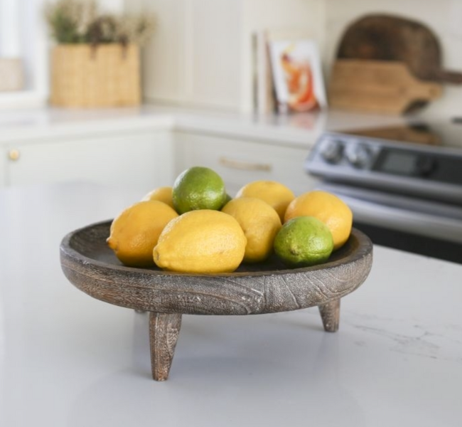 Wood Display Tray Round